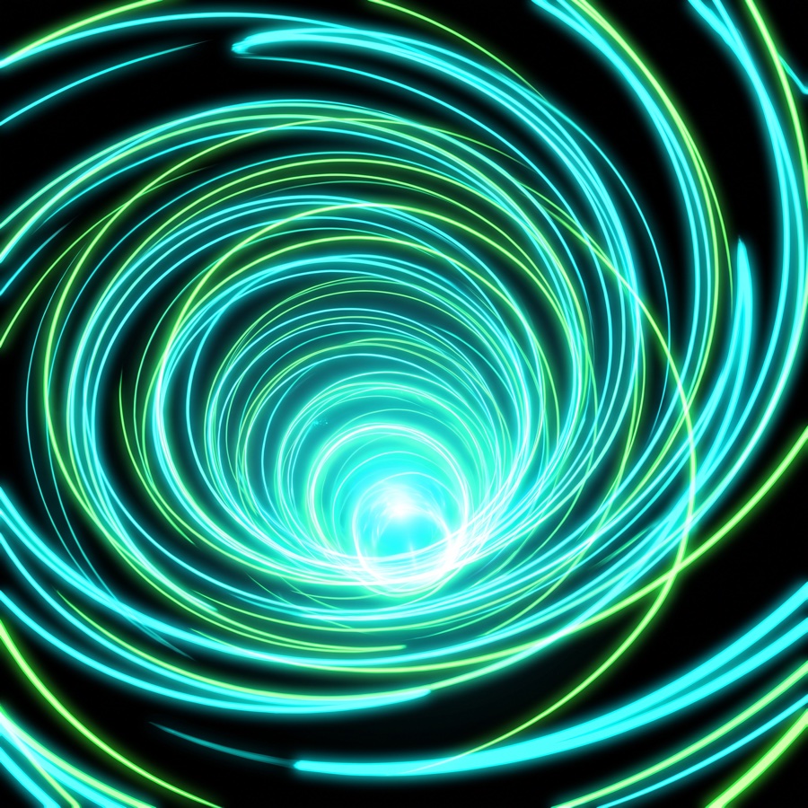 Branching neon lines of light — evoking questioning that digs deeper